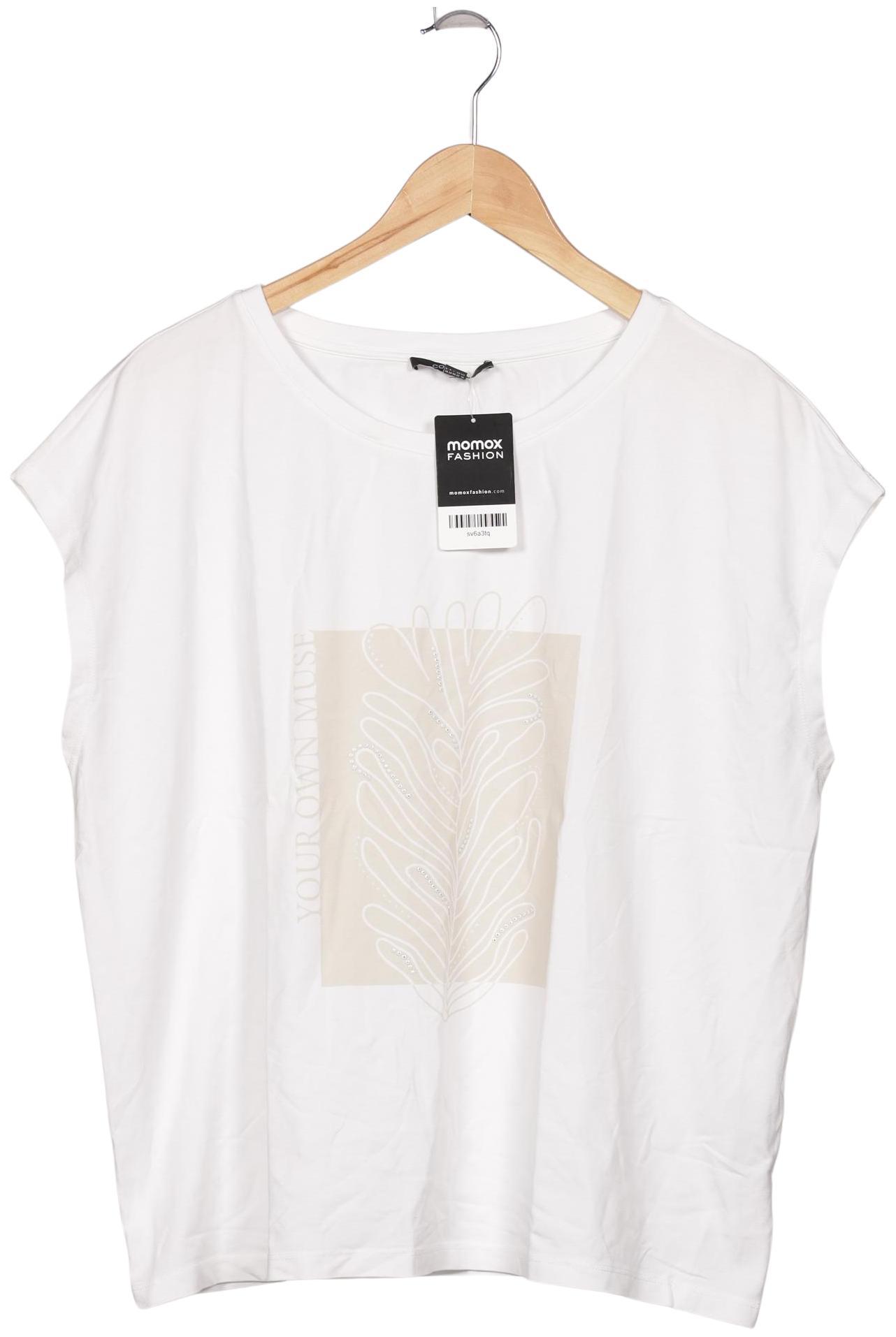 

Comma Damen T-Shirt, weiß, Gr. 46