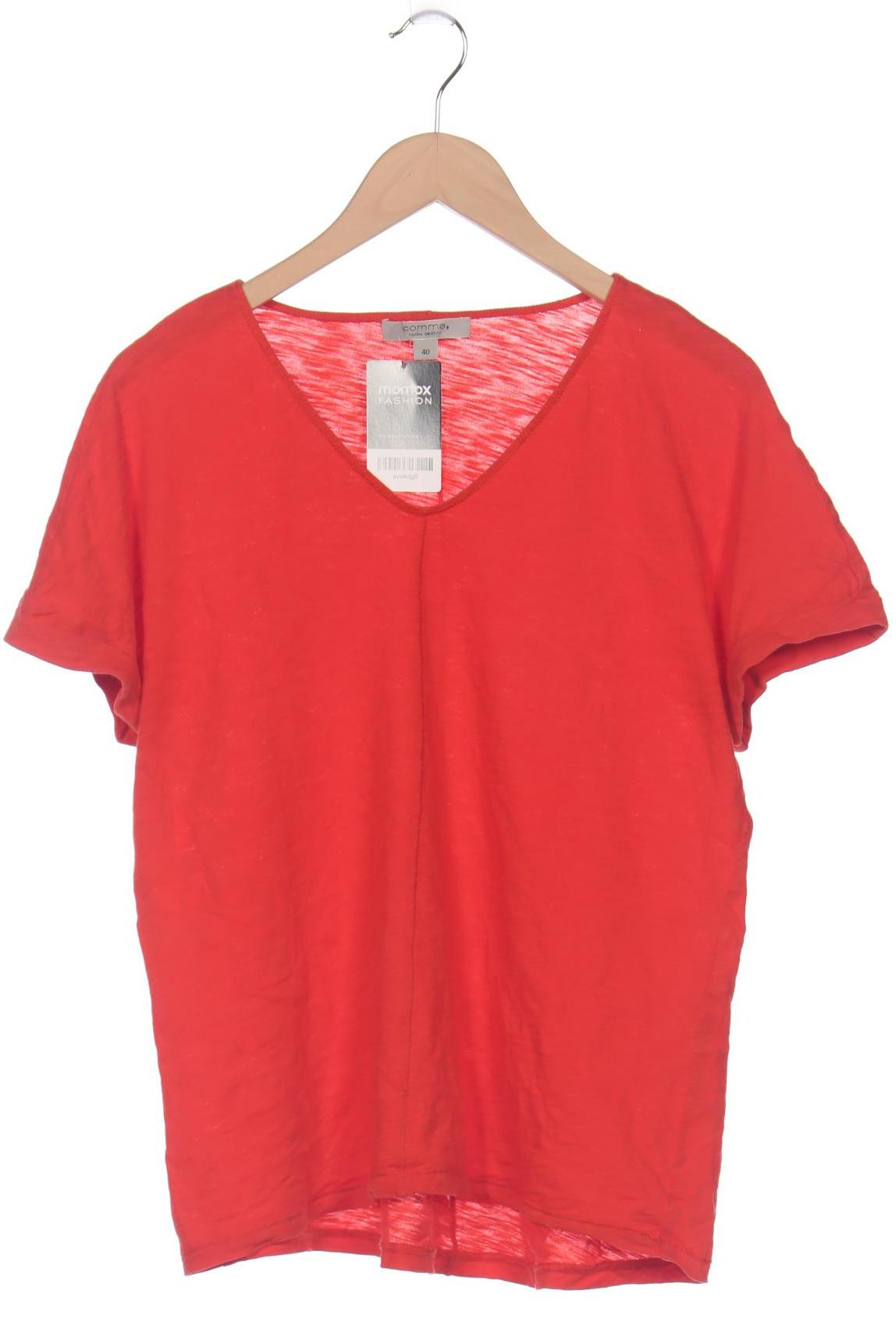 

Comma Damen T-Shirt, rot, Gr. 40