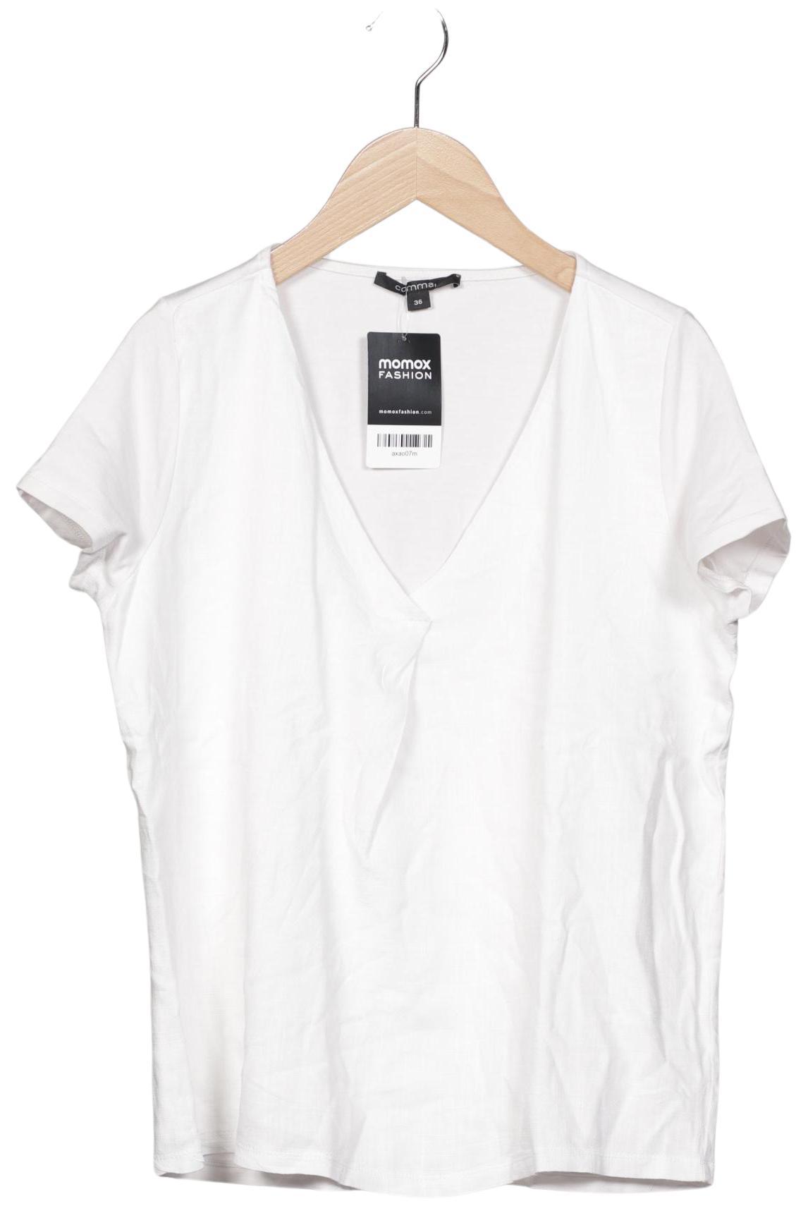 

Comma Damen T-Shirt, weiß, Gr. 36