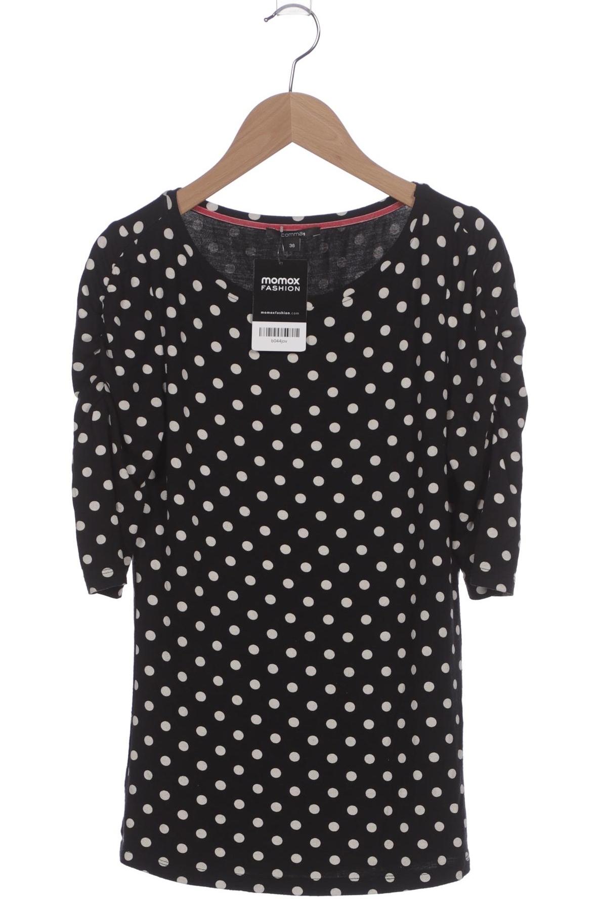 

Comma Damen T-Shirt, schwarz, Gr. 36