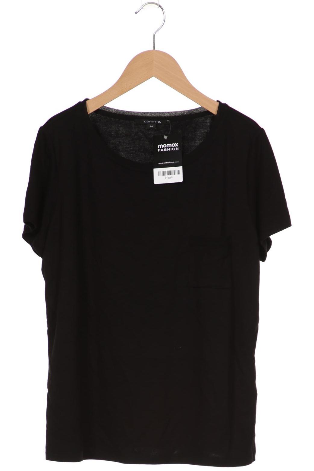 

Comma Damen T-Shirt, schwarz