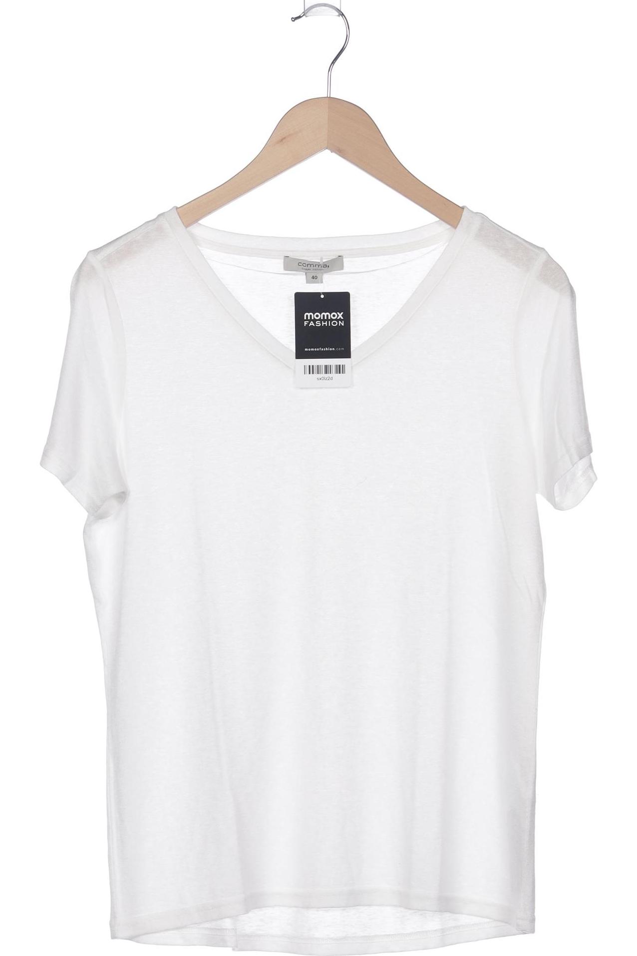 

Comma Damen T-Shirt, weiß, Gr. 40