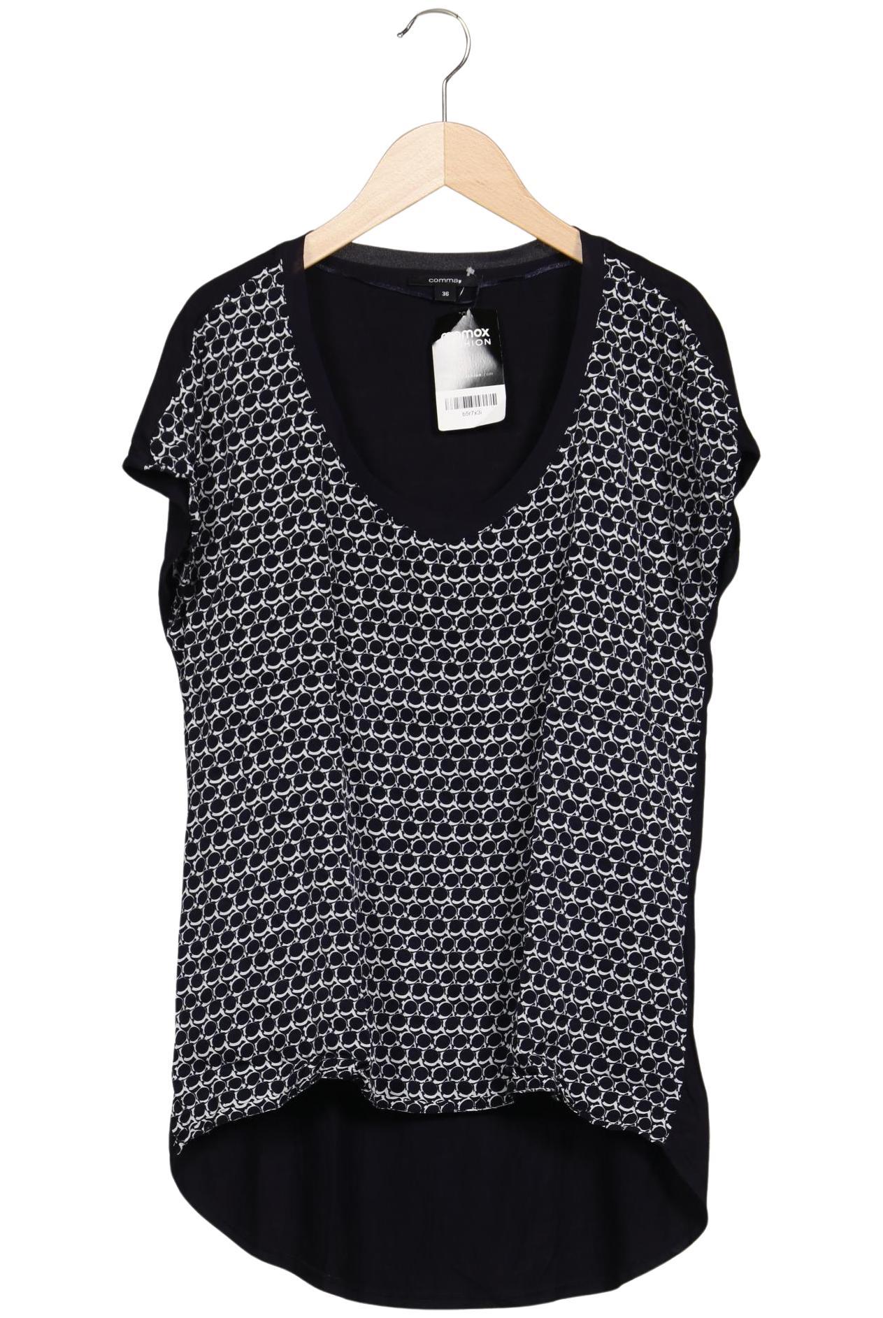 

Comma Damen T-Shirt, marineblau, Gr. 36