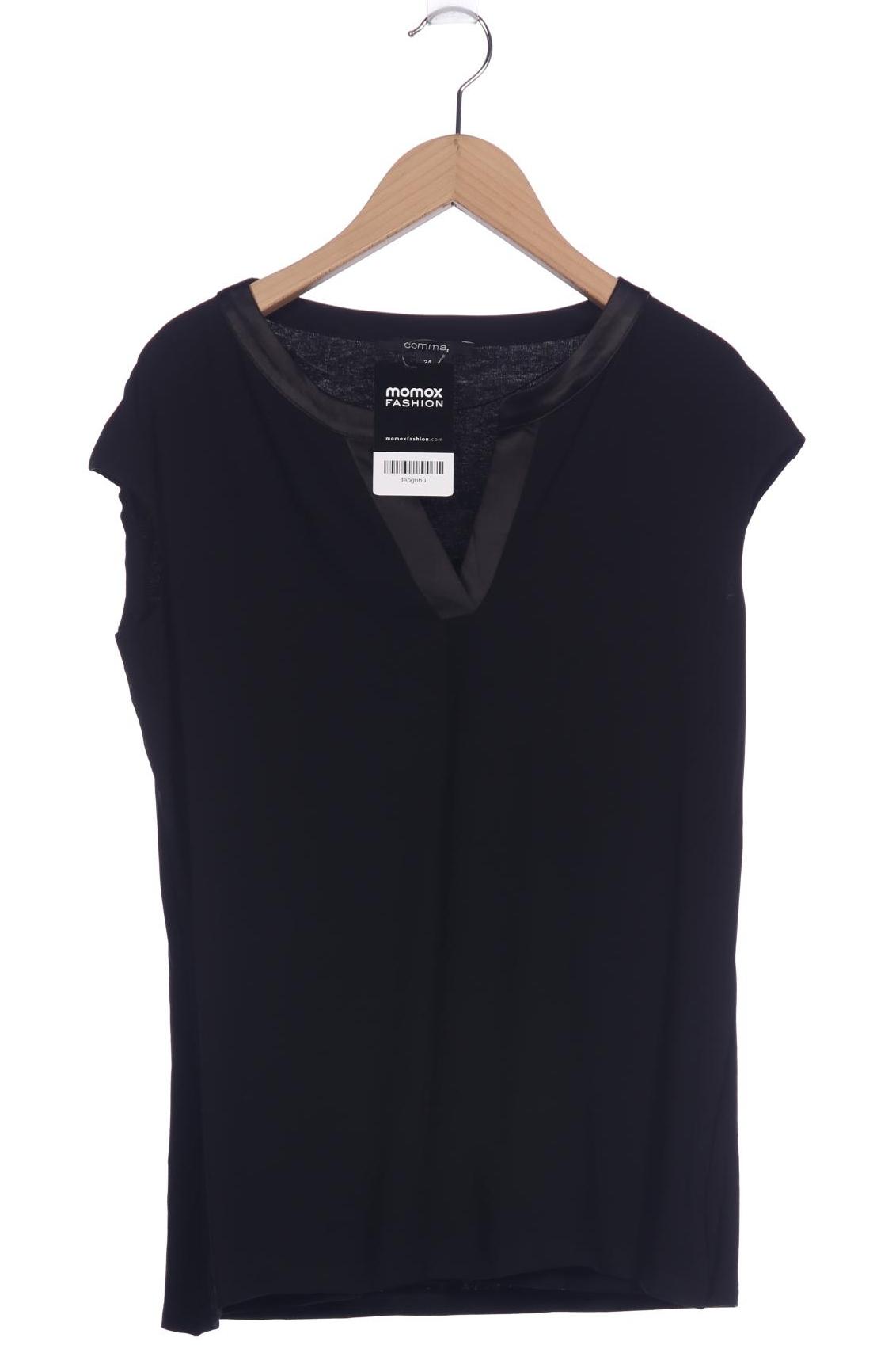 

Comma Damen T-Shirt, schwarz, Gr. 34