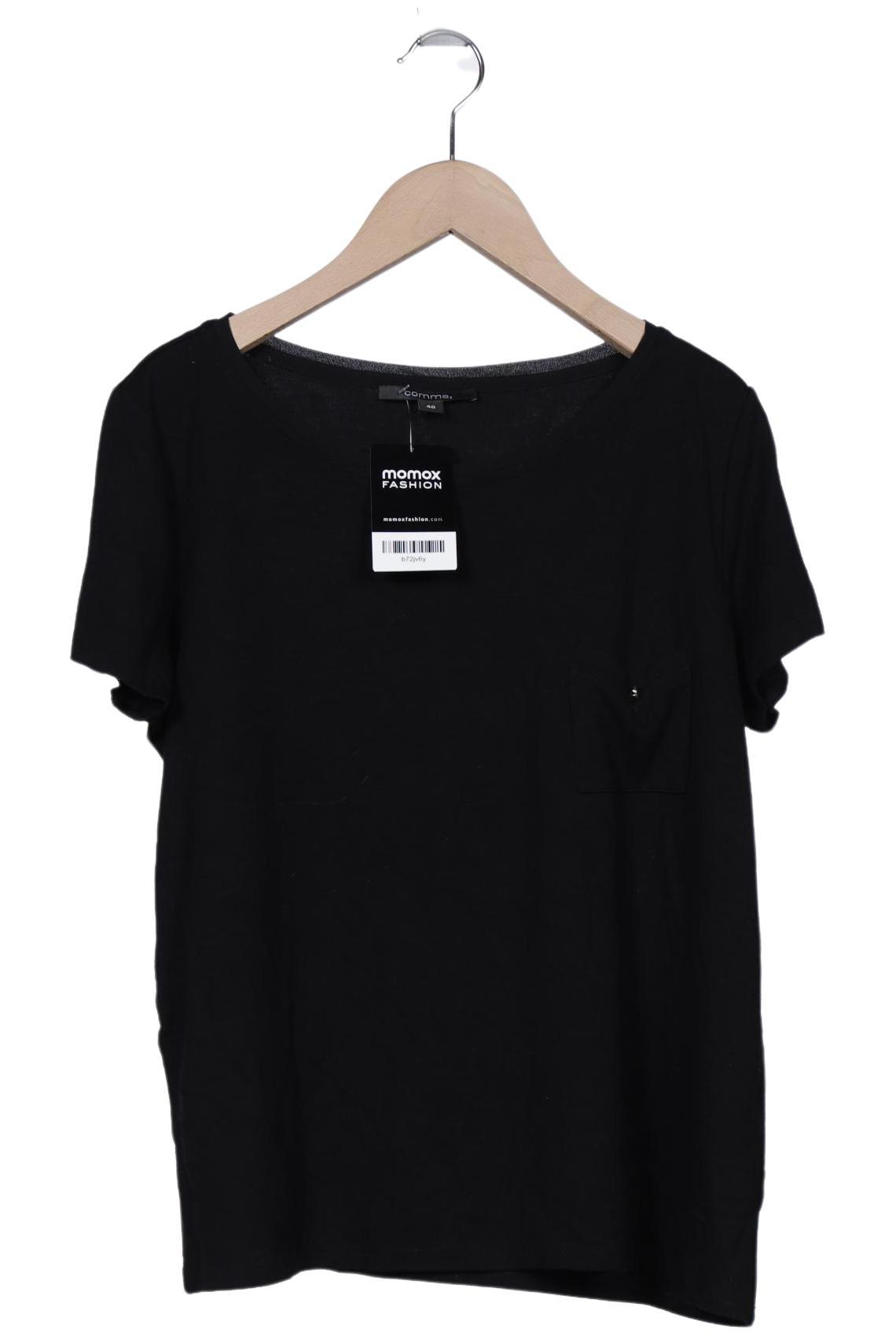 

Comma Damen T-Shirt, schwarz, Gr. 40