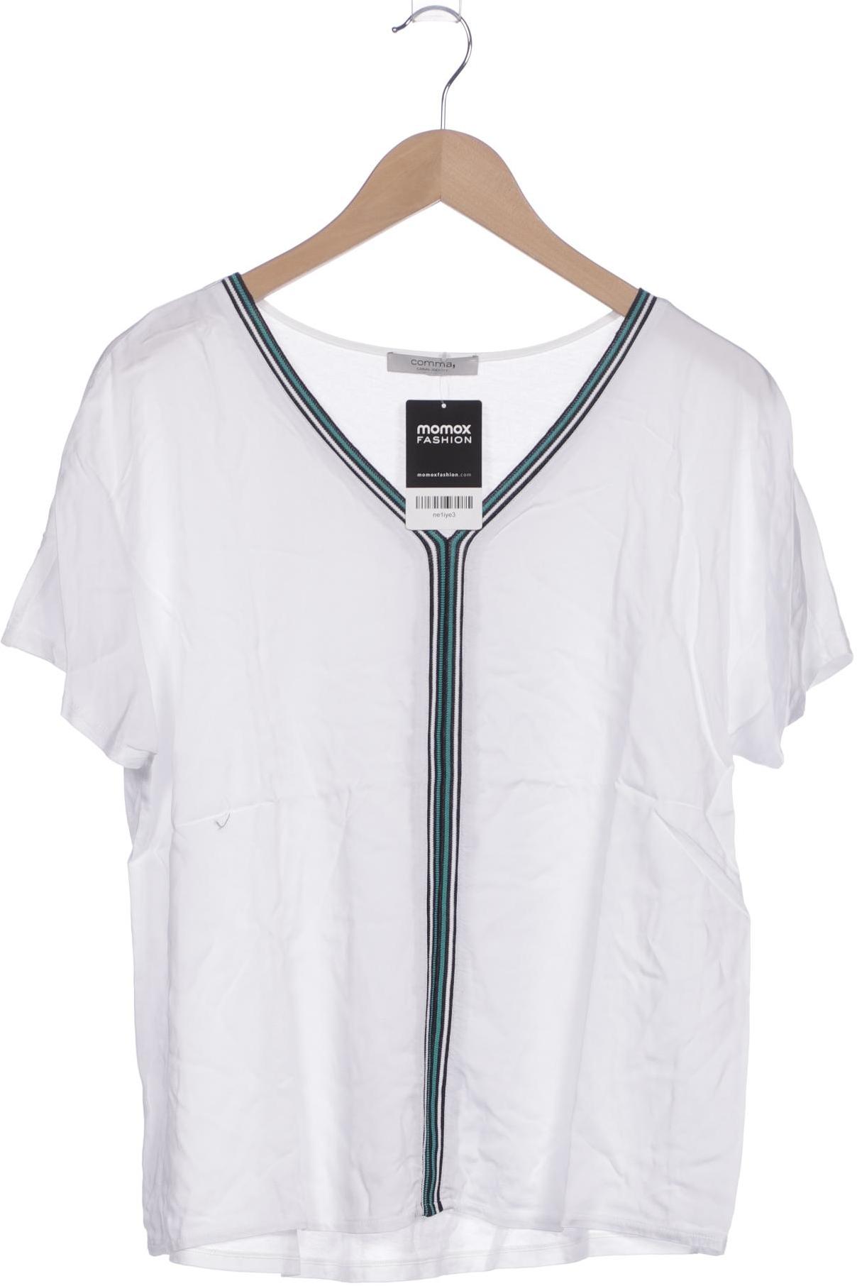 

Comma Damen T-Shirt, weiß, Gr. 42