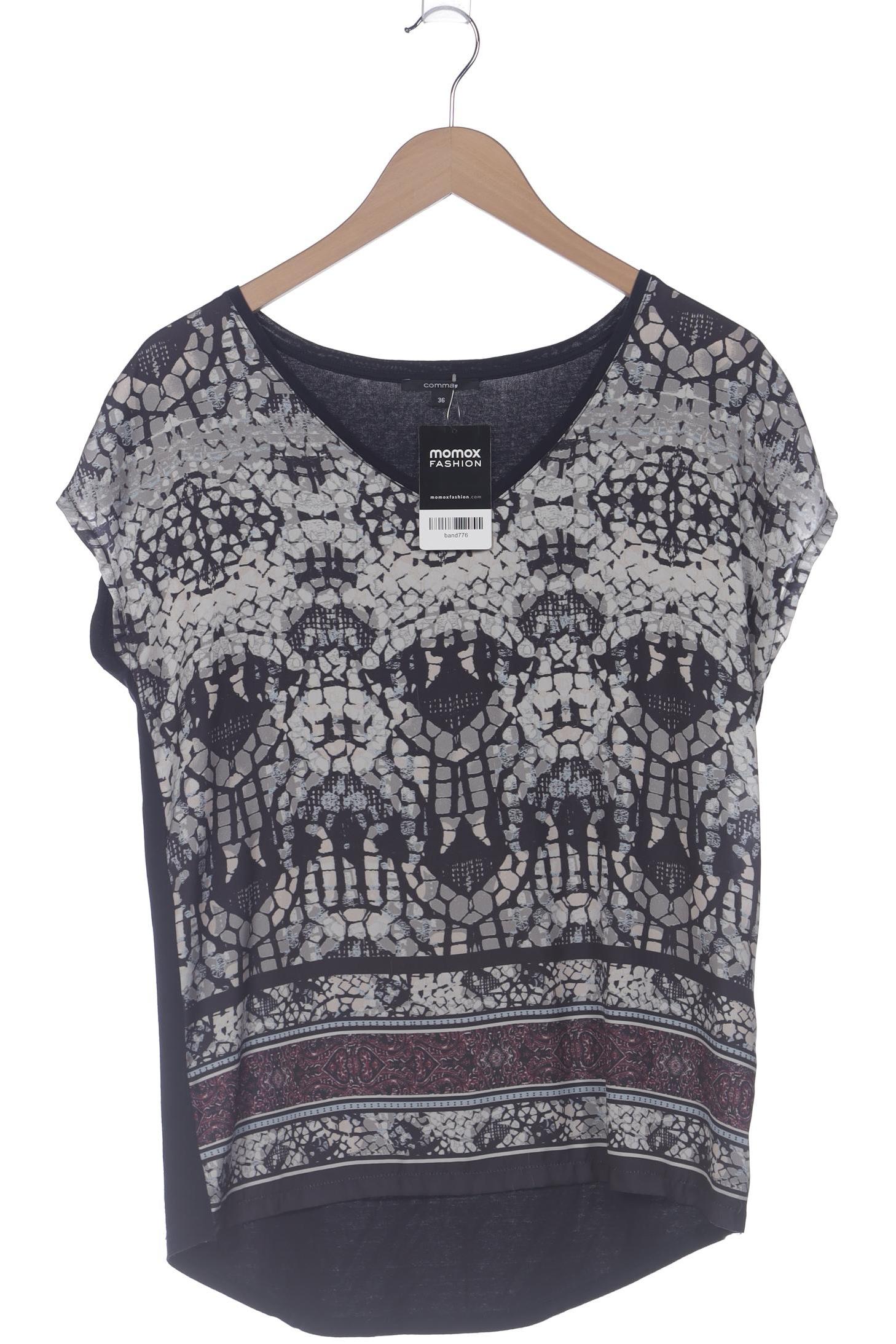 

Comma Damen T-Shirt, marineblau, Gr. 36