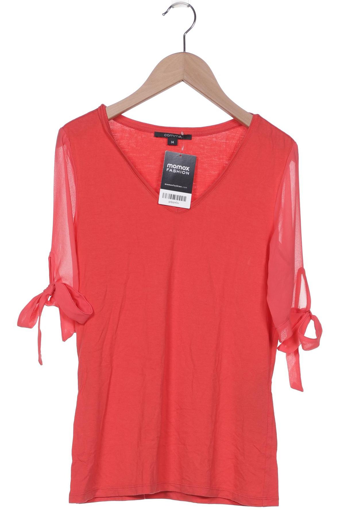 

Comma Damen T-Shirt, rot, Gr. 34