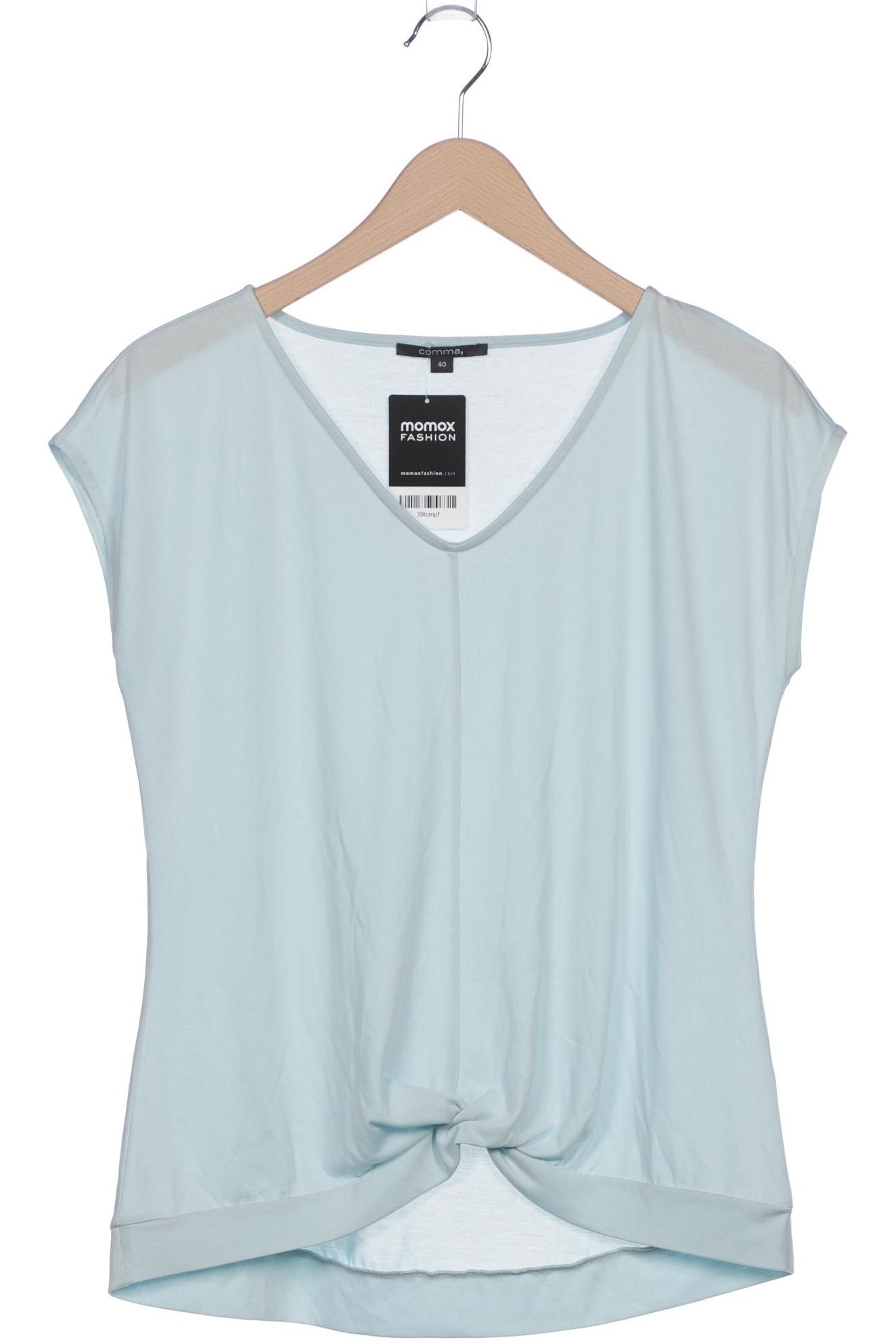 

Comma Damen T-Shirt, hellblau, Gr. 40