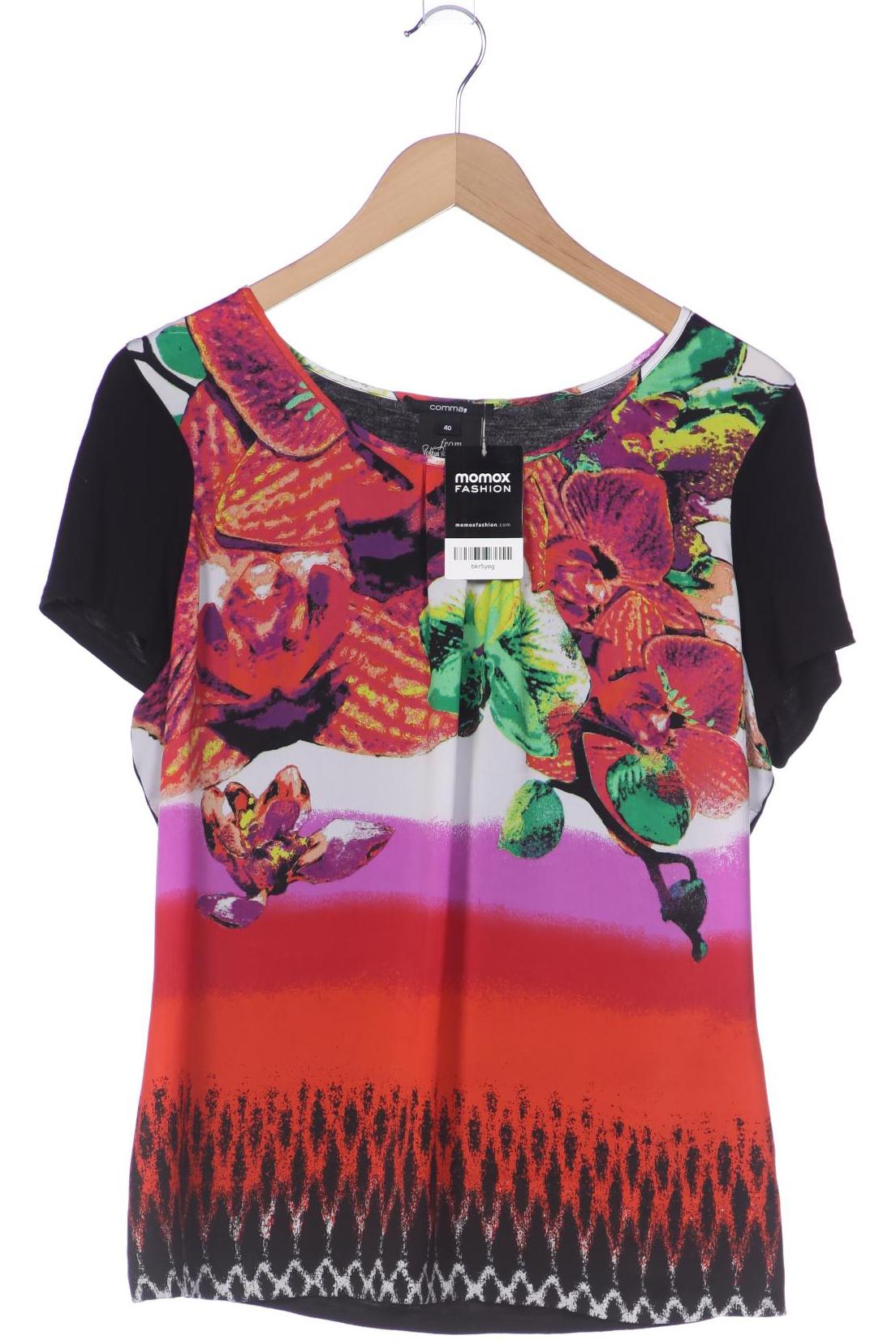 

Comma Damen T-Shirt, mehrfarbig, Gr. 40