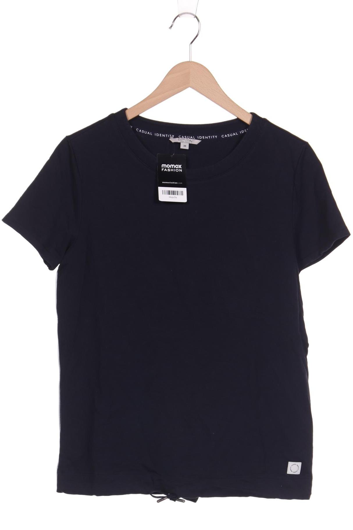 

Comma Damen T-Shirt, marineblau, Gr. 38