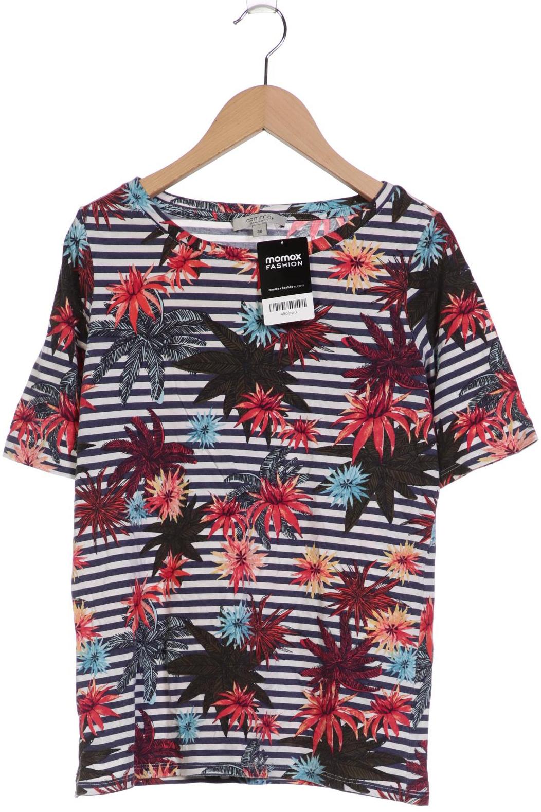 

Comma Damen T-Shirt, mehrfarbig, Gr. 36