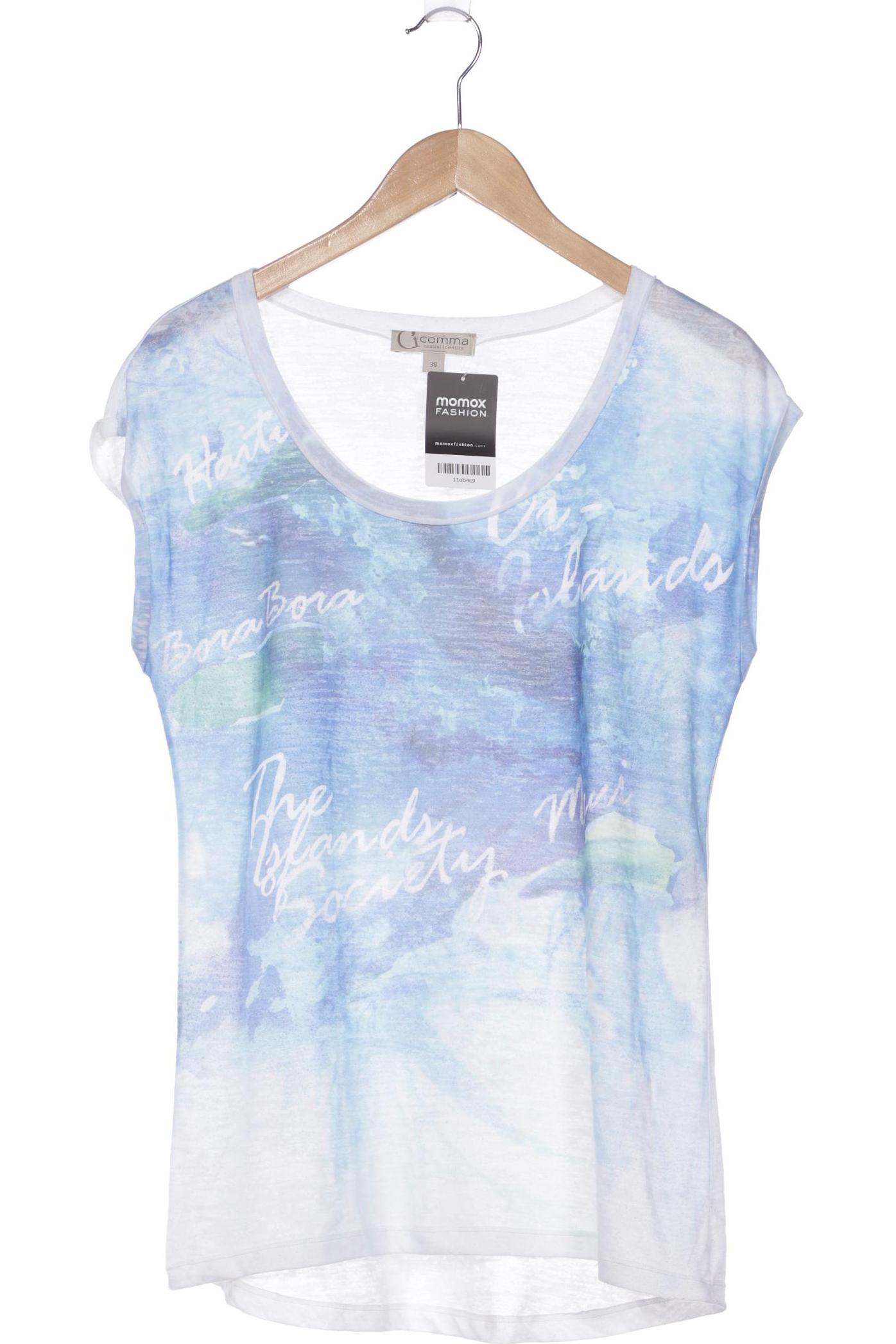 

Comma Damen T-Shirt, weiß, Gr. 36