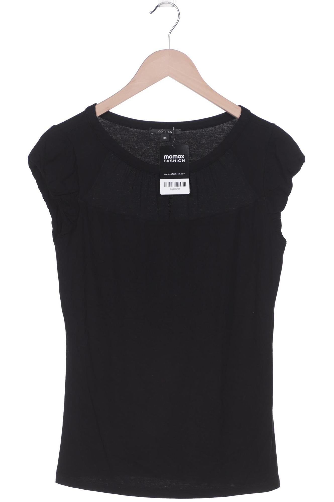 

Comma Damen T-Shirt, schwarz