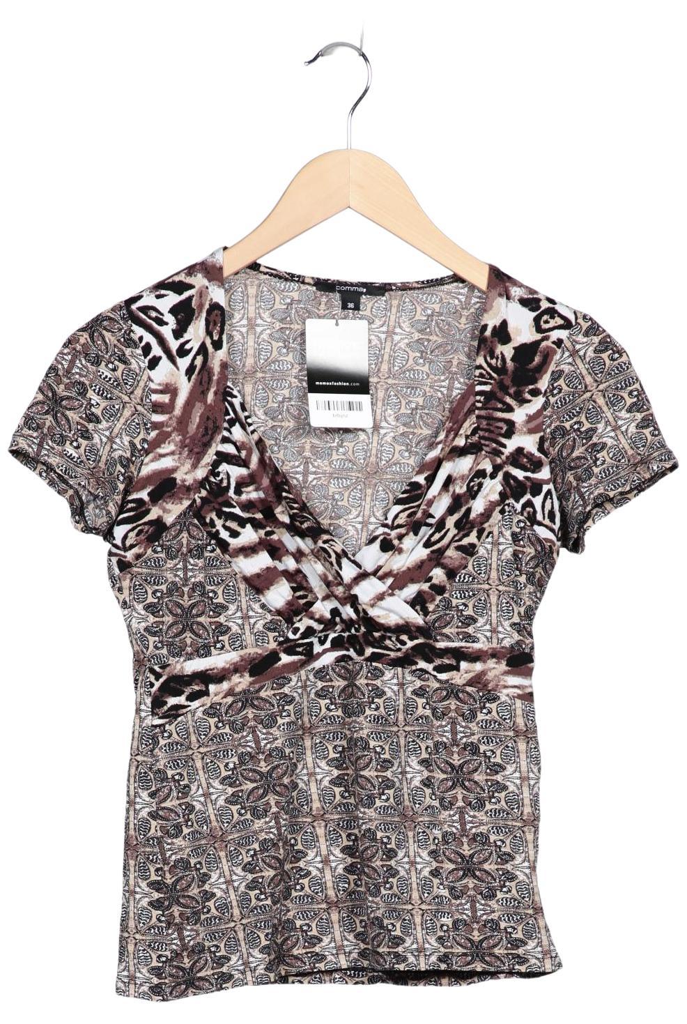 

Comma Damen T-Shirt, mehrfarbig, Gr. 36