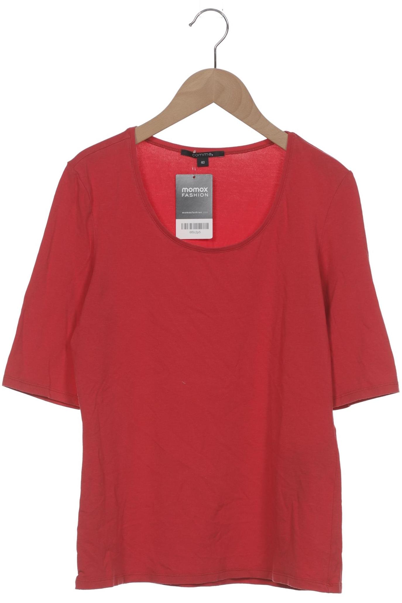 

Comma Damen T-Shirt, rot, Gr. 40