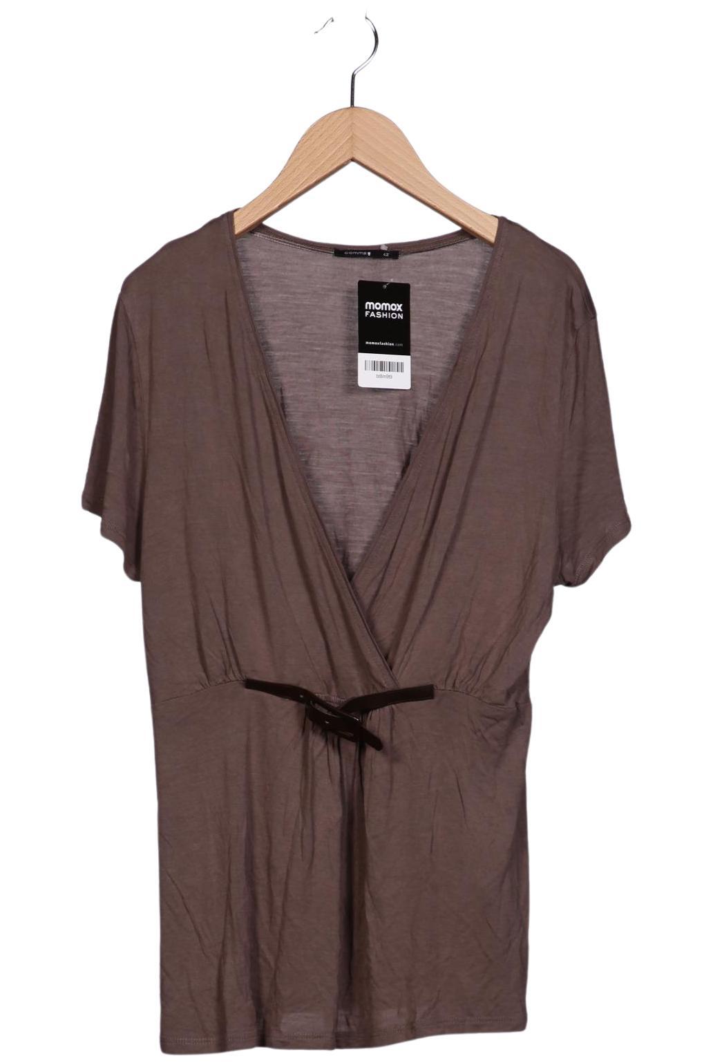 

Comma Damen T-Shirt, braun, Gr. 42