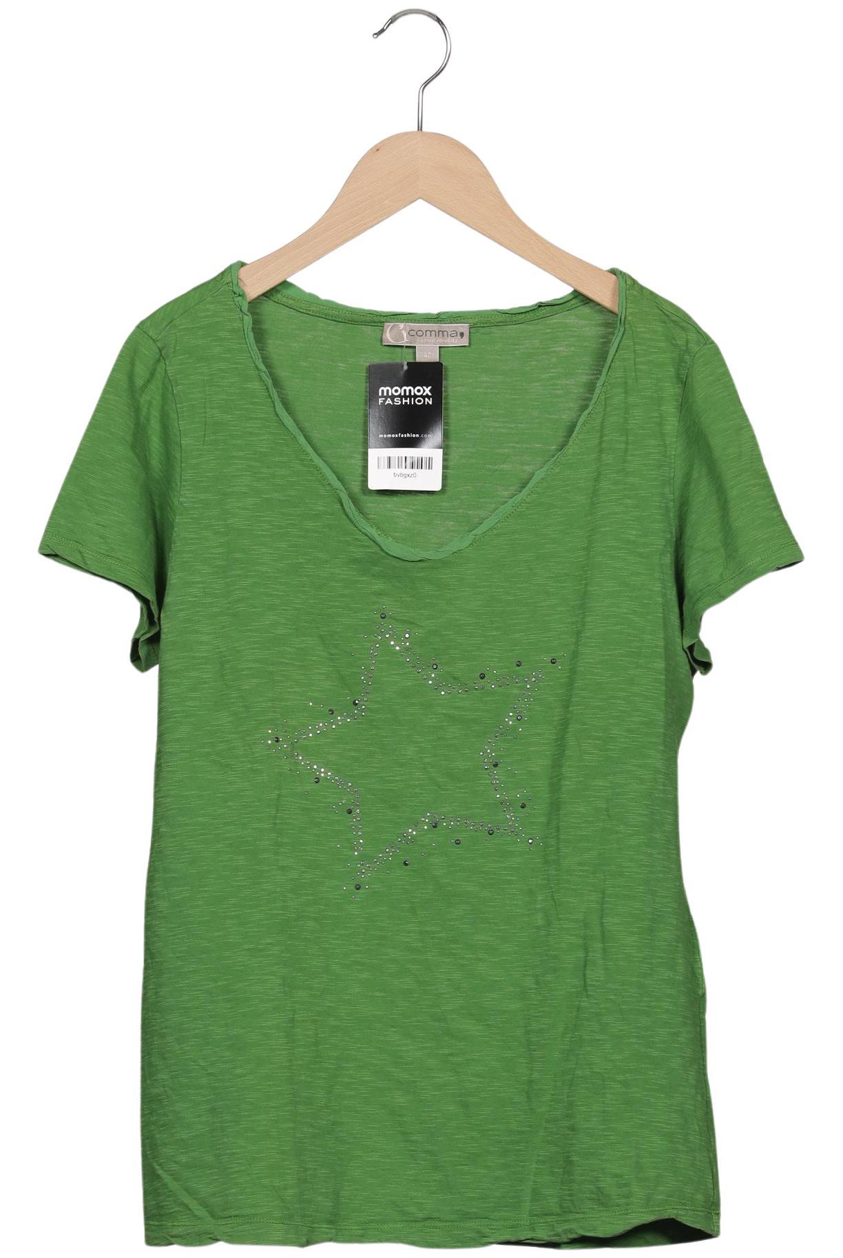 

Comma Damen T-Shirt, grün, Gr. 40