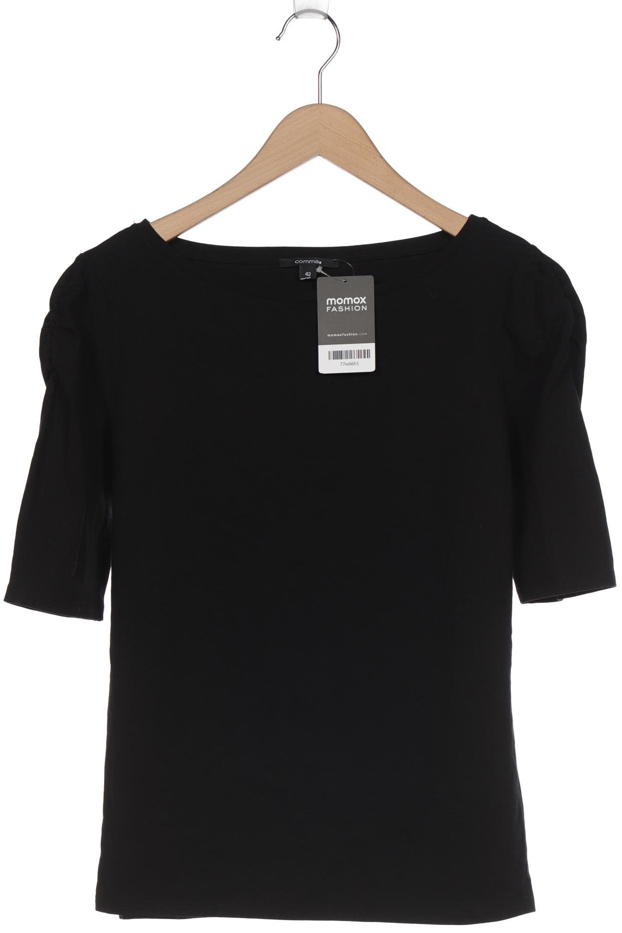 

Comma Damen T-Shirt, schwarz, Gr. 42