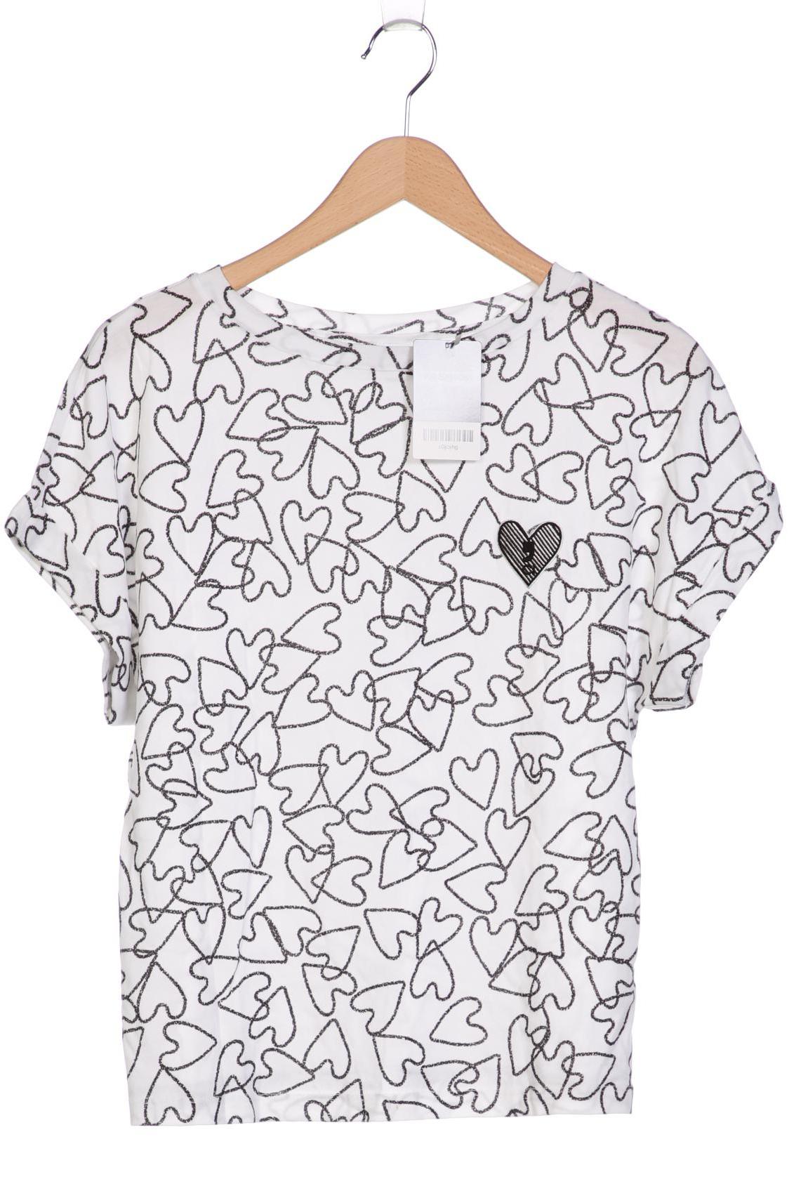

Comma Damen T-Shirt, weiß, Gr. 34