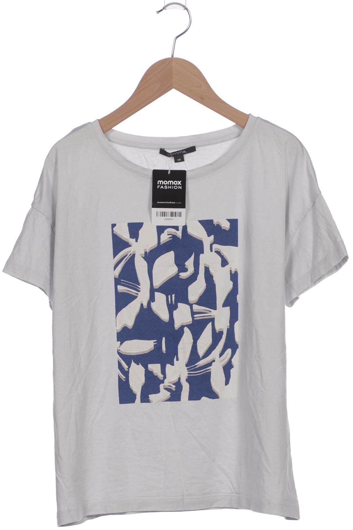 

Comma Damen T-Shirt, grau, Gr. 36