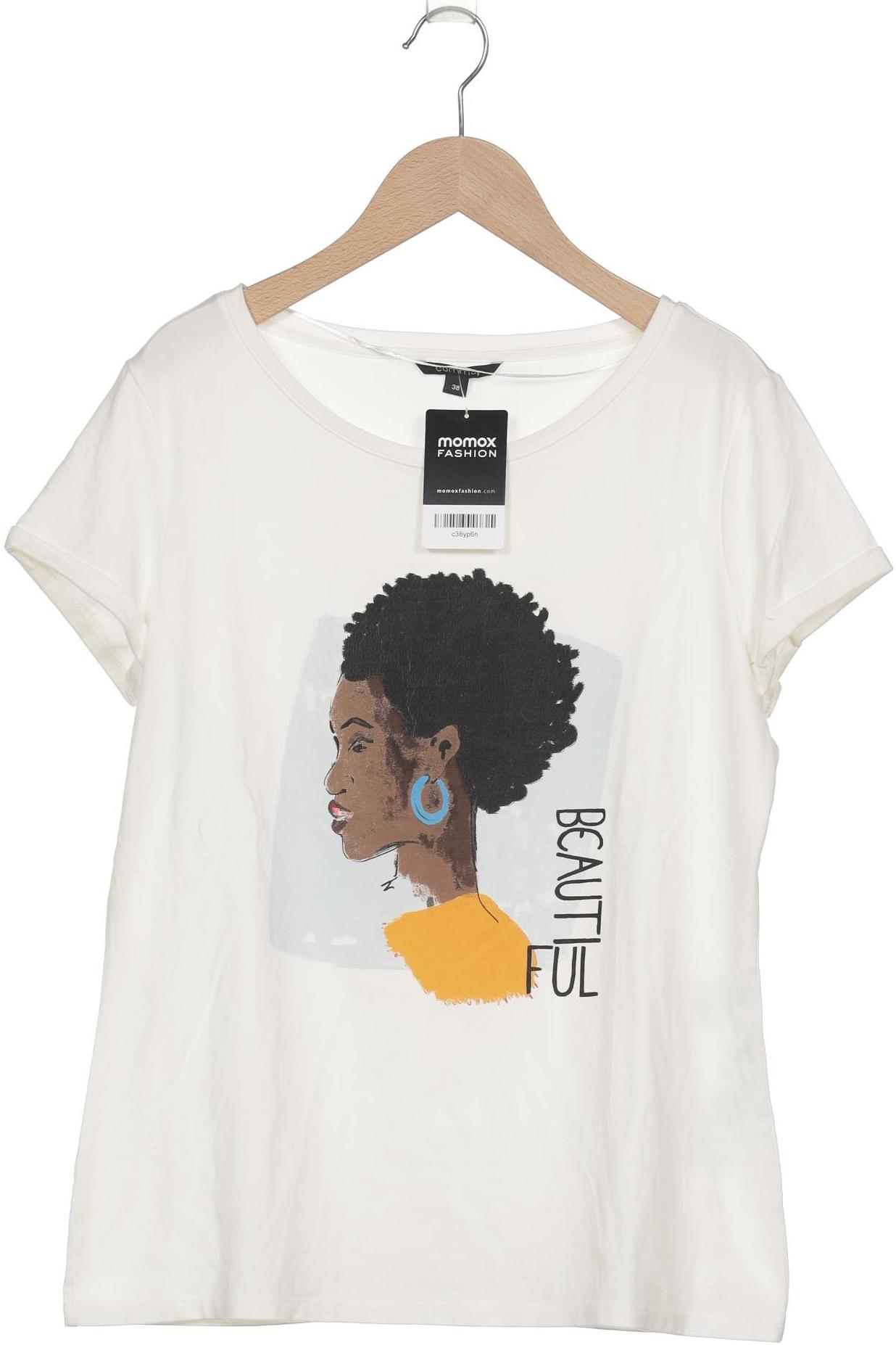 

Comma Damen T-Shirt, weiß, Gr. 38
