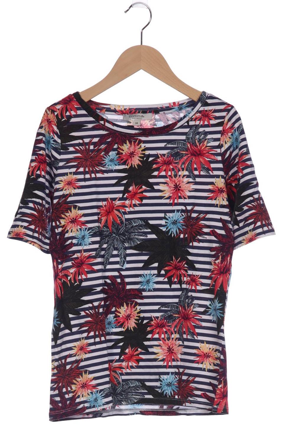 

Comma Damen T-Shirt, mehrfarbig