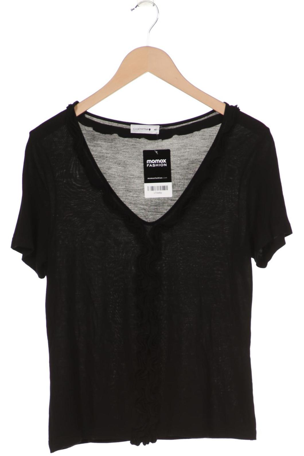 

Comma Damen T-Shirt, schwarz