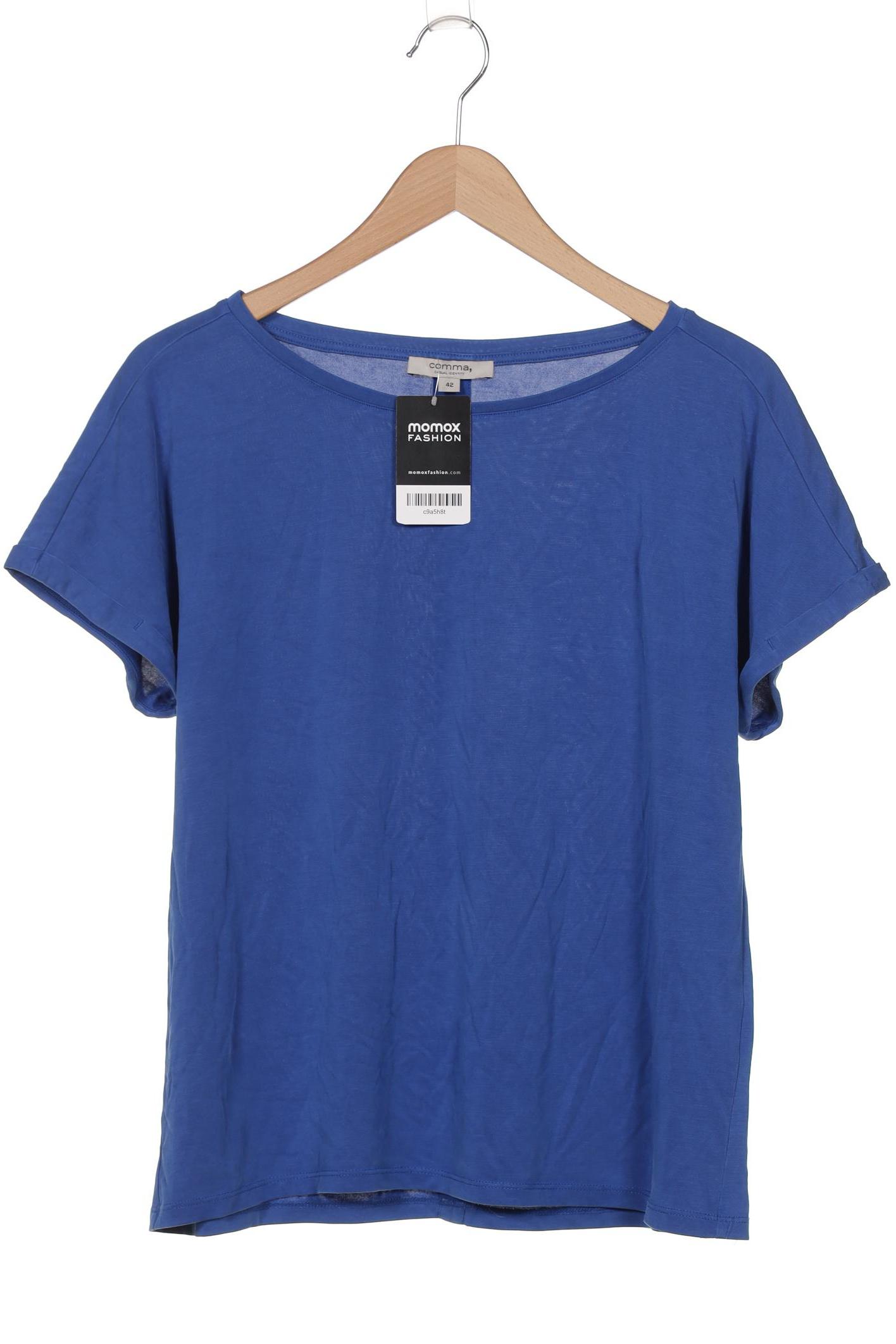 

Comma Damen T-Shirt, blau, Gr. 42