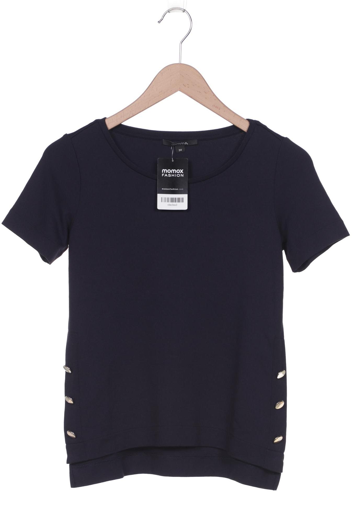 

Comma Damen T-Shirt, marineblau