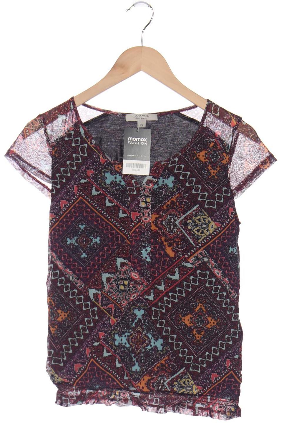 

Comma Damen T-Shirt, mehrfarbig