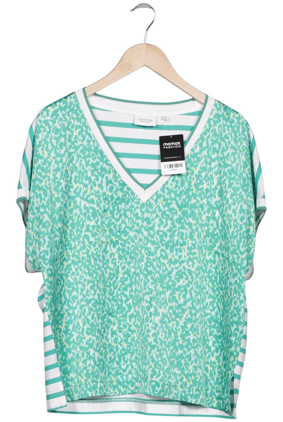 

Comma Damen T-Shirt, grün, Gr. 44