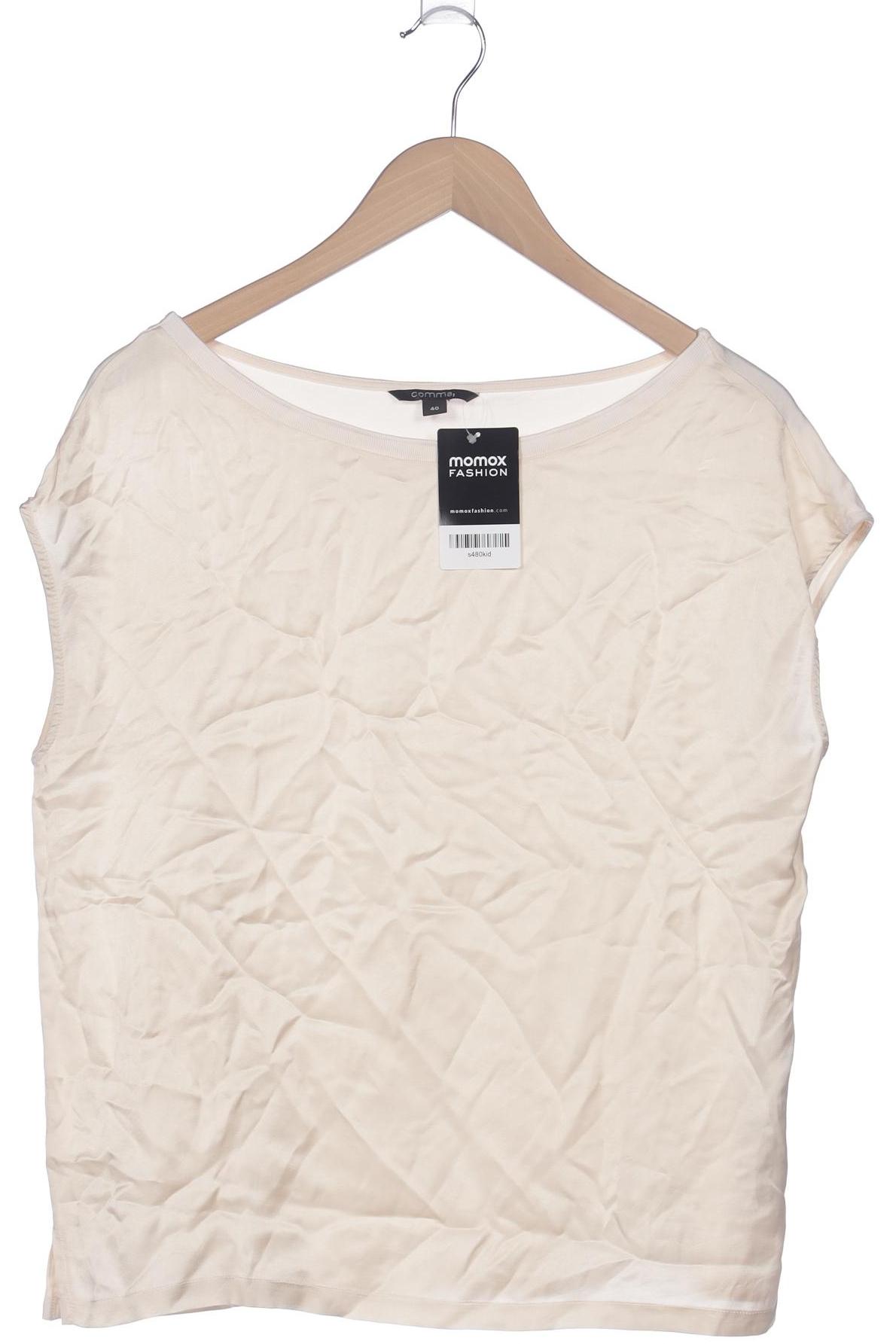 

Comma Damen T-Shirt, beige, Gr. 40