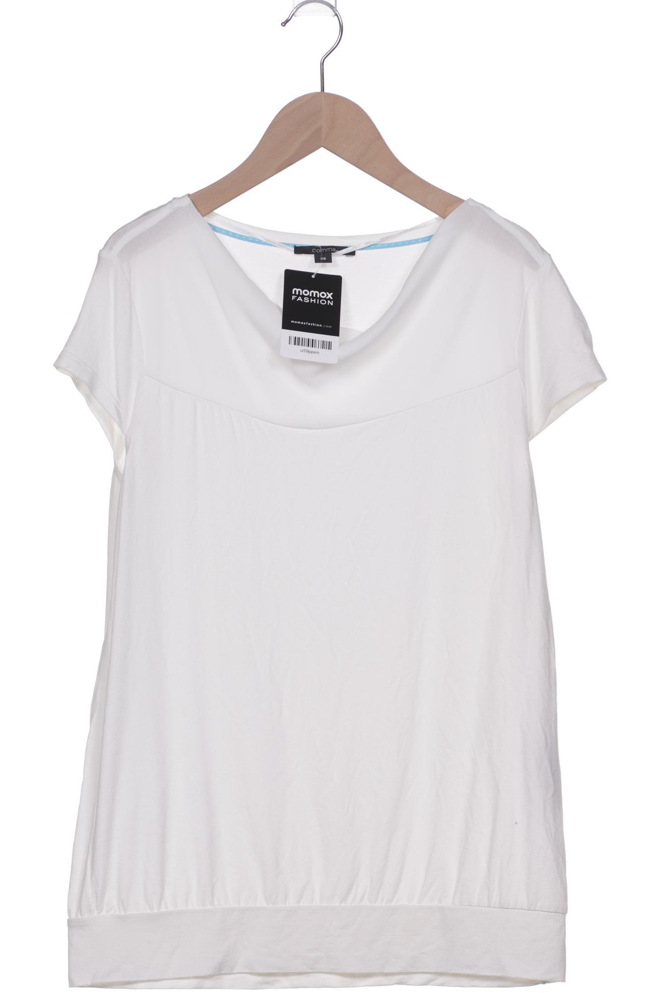 

Comma Damen T-Shirt, weiß, Gr. 38
