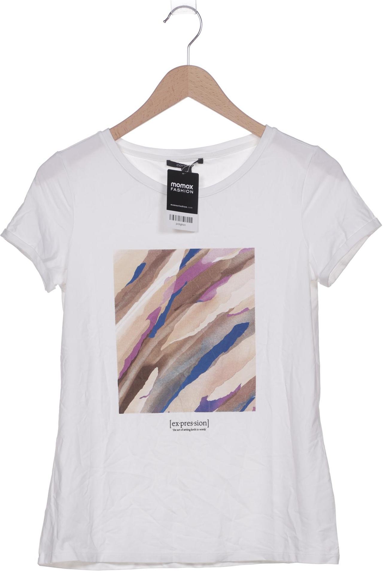 

Comma Damen T-Shirt, weiß, Gr. 38