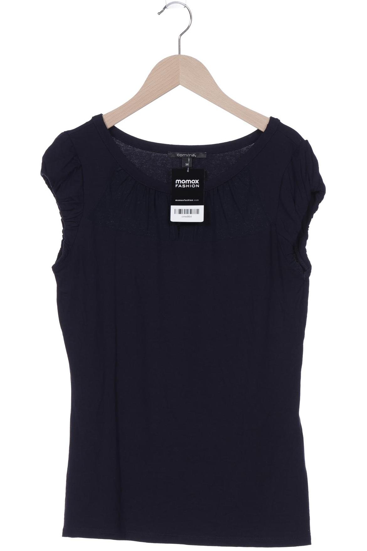 

Comma Damen T-Shirt, marineblau