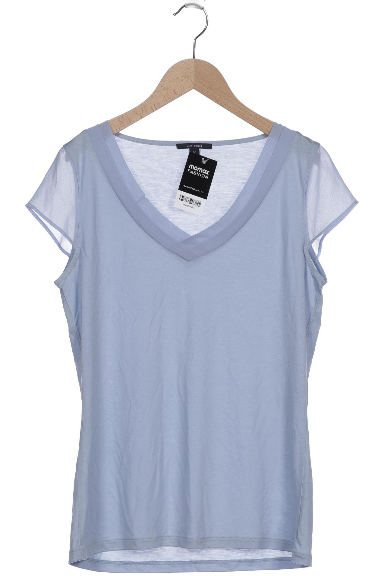 

Comma Damen T-Shirt, hellblau