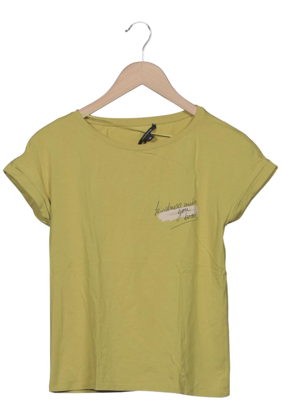 

Comma Damen T-Shirt, hellgrün, Gr. 36