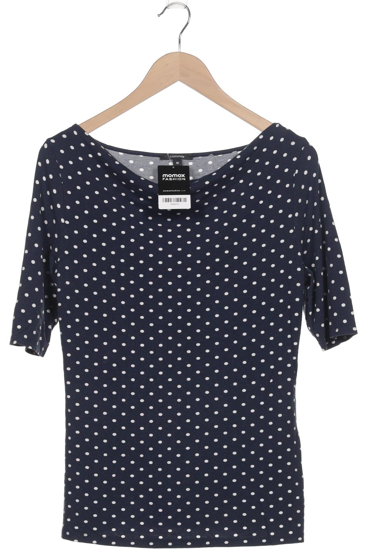 

Comma Damen T-Shirt, marineblau, Gr. 40