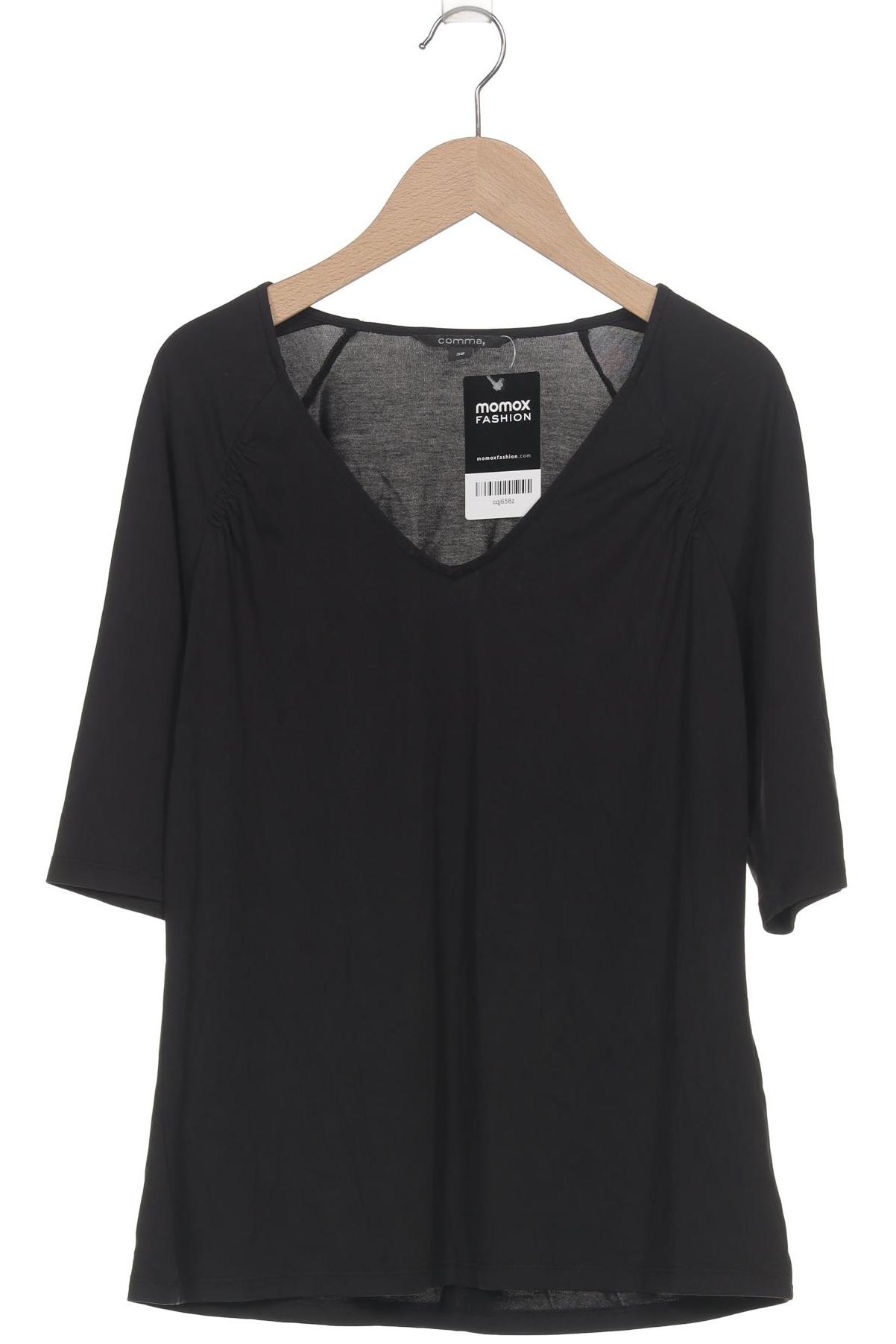 

Comma Damen T-Shirt, schwarz, Gr. 38
