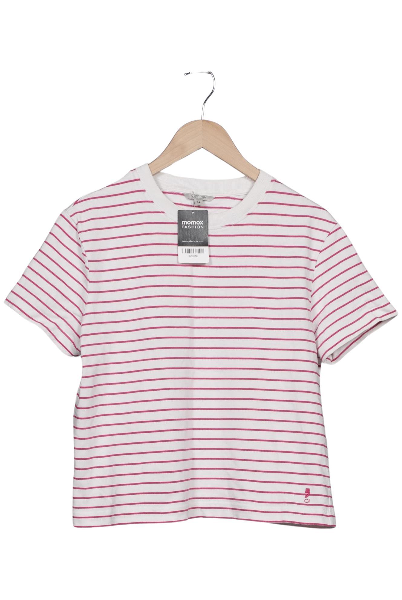 

Comma Damen T-Shirt, weiß, Gr. 44