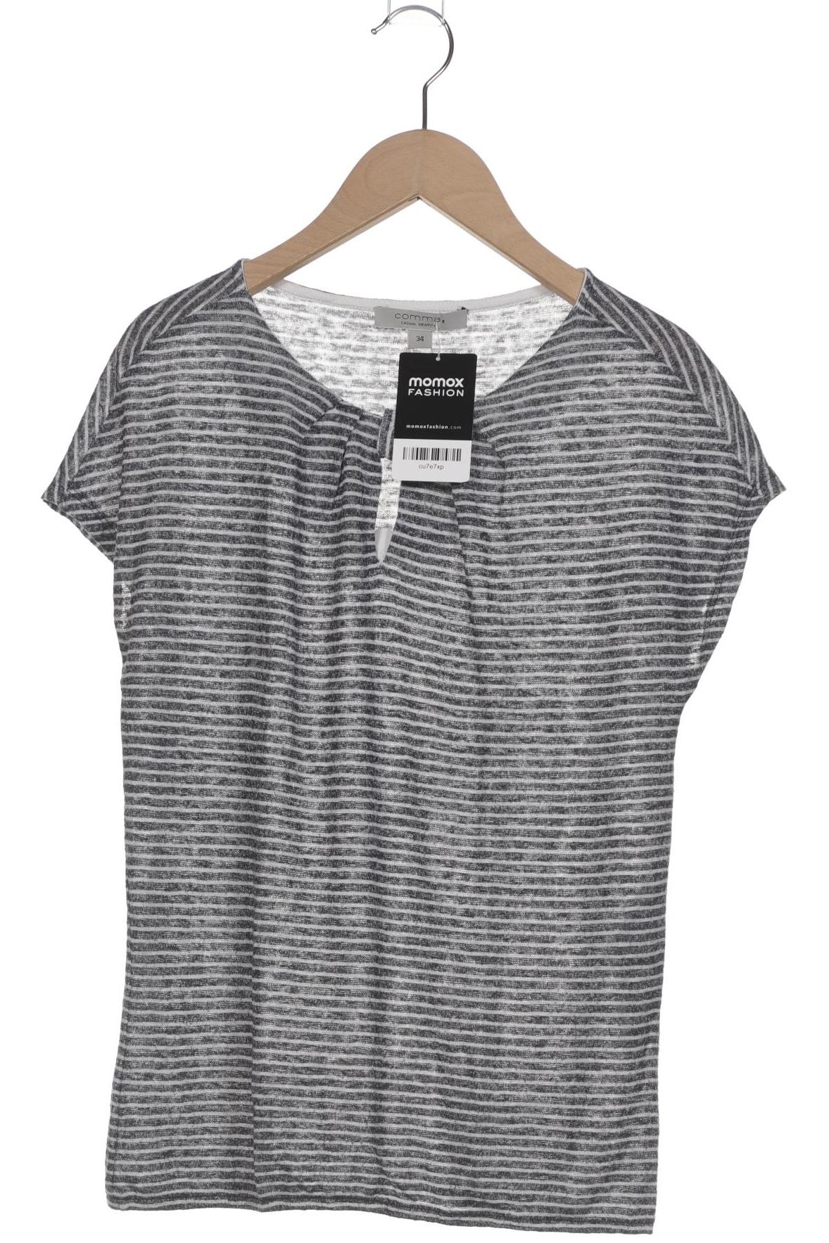

Comma Damen T-Shirt, grau, Gr. 34
