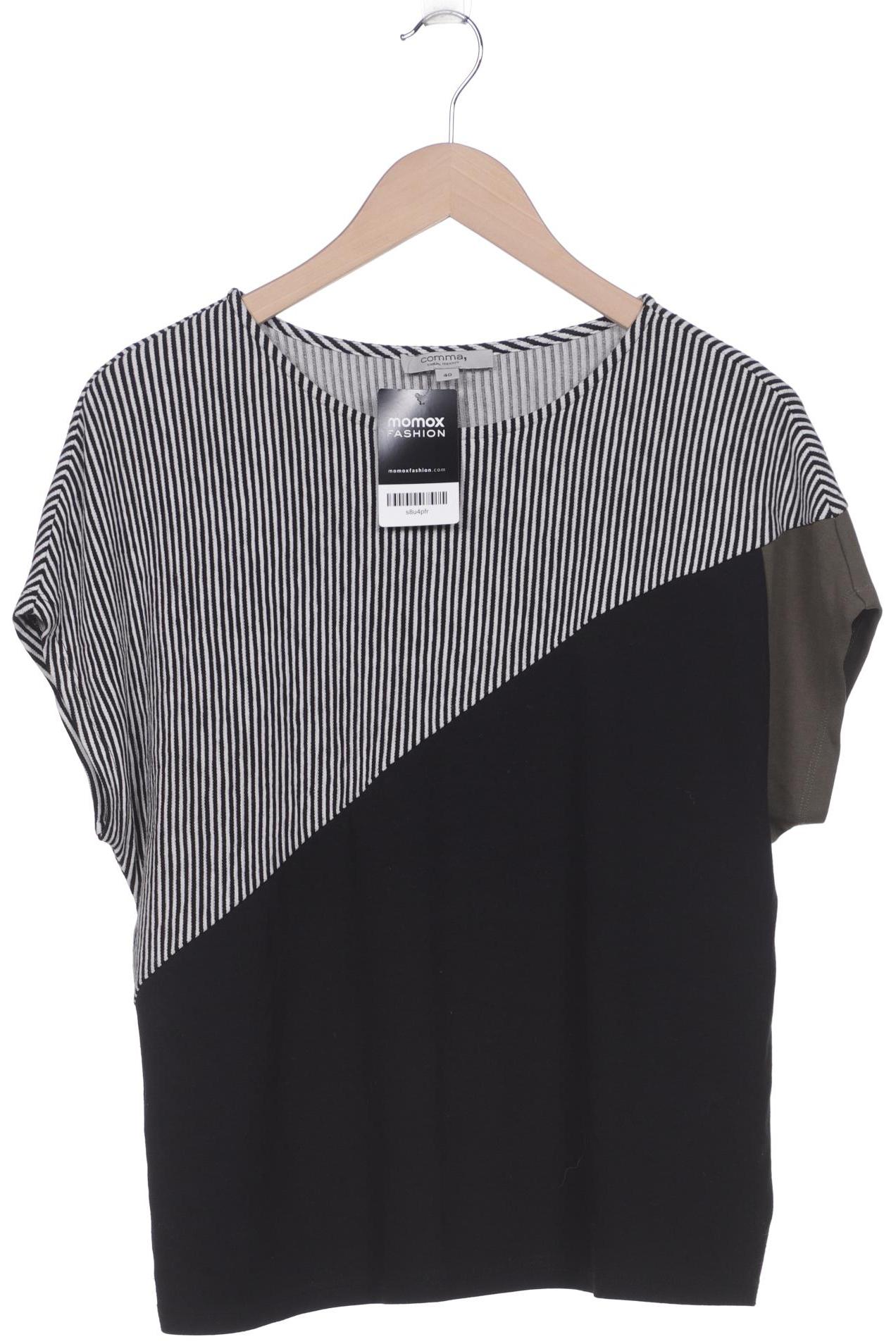 

Comma Damen T-Shirt, schwarz, Gr. 40