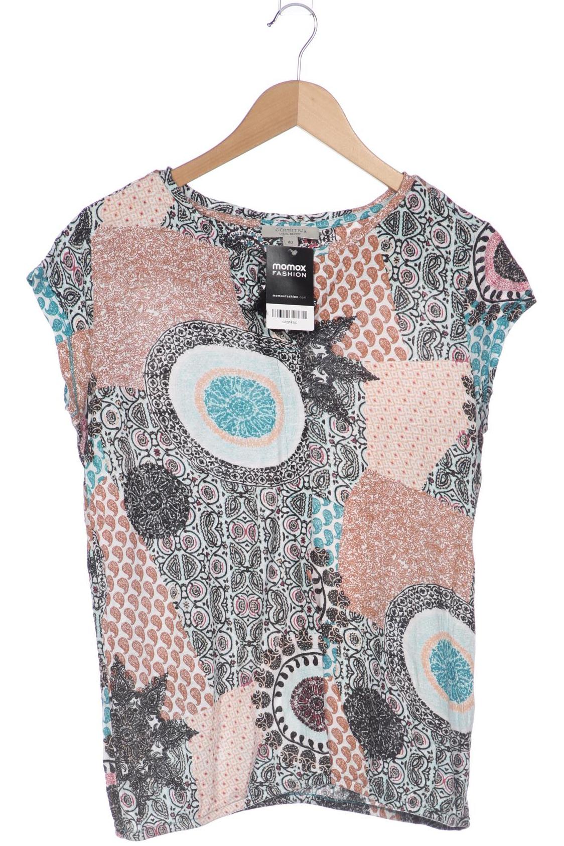 

Comma Damen T-Shirt, mehrfarbig, Gr. 40