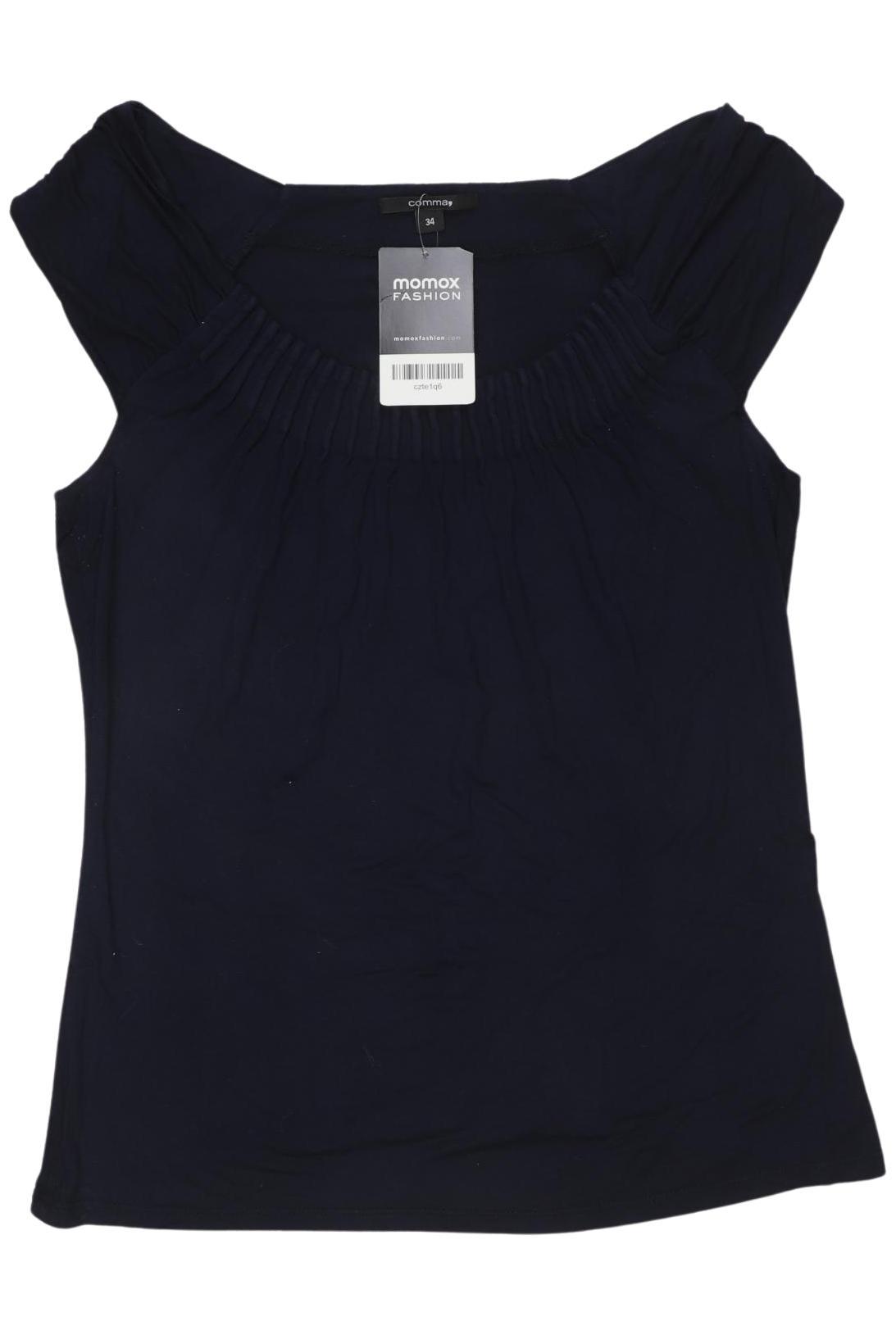 

Comma Damen T-Shirt, marineblau, Gr. 34