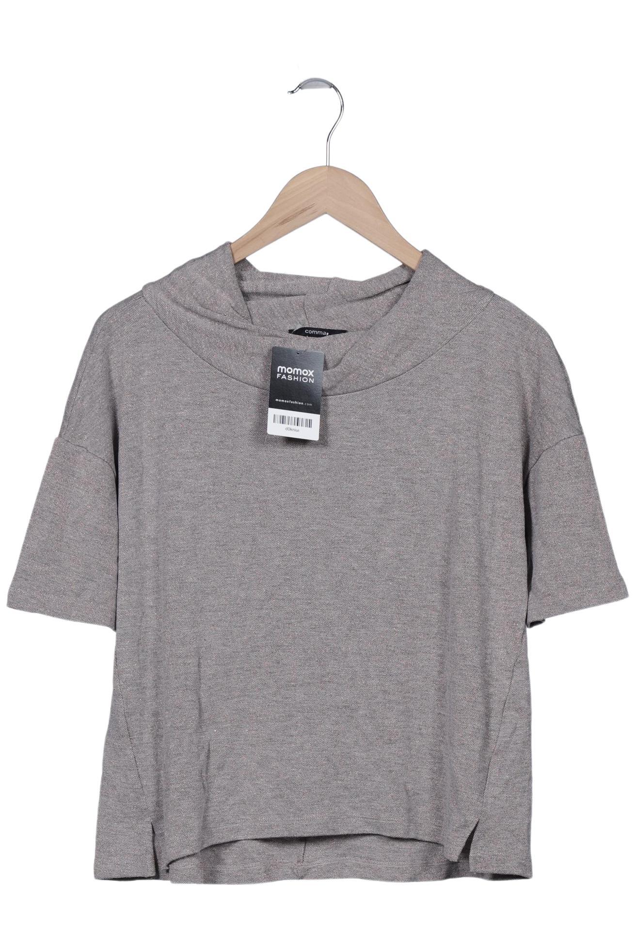 

Comma Damen T-Shirt, grau, Gr. 36