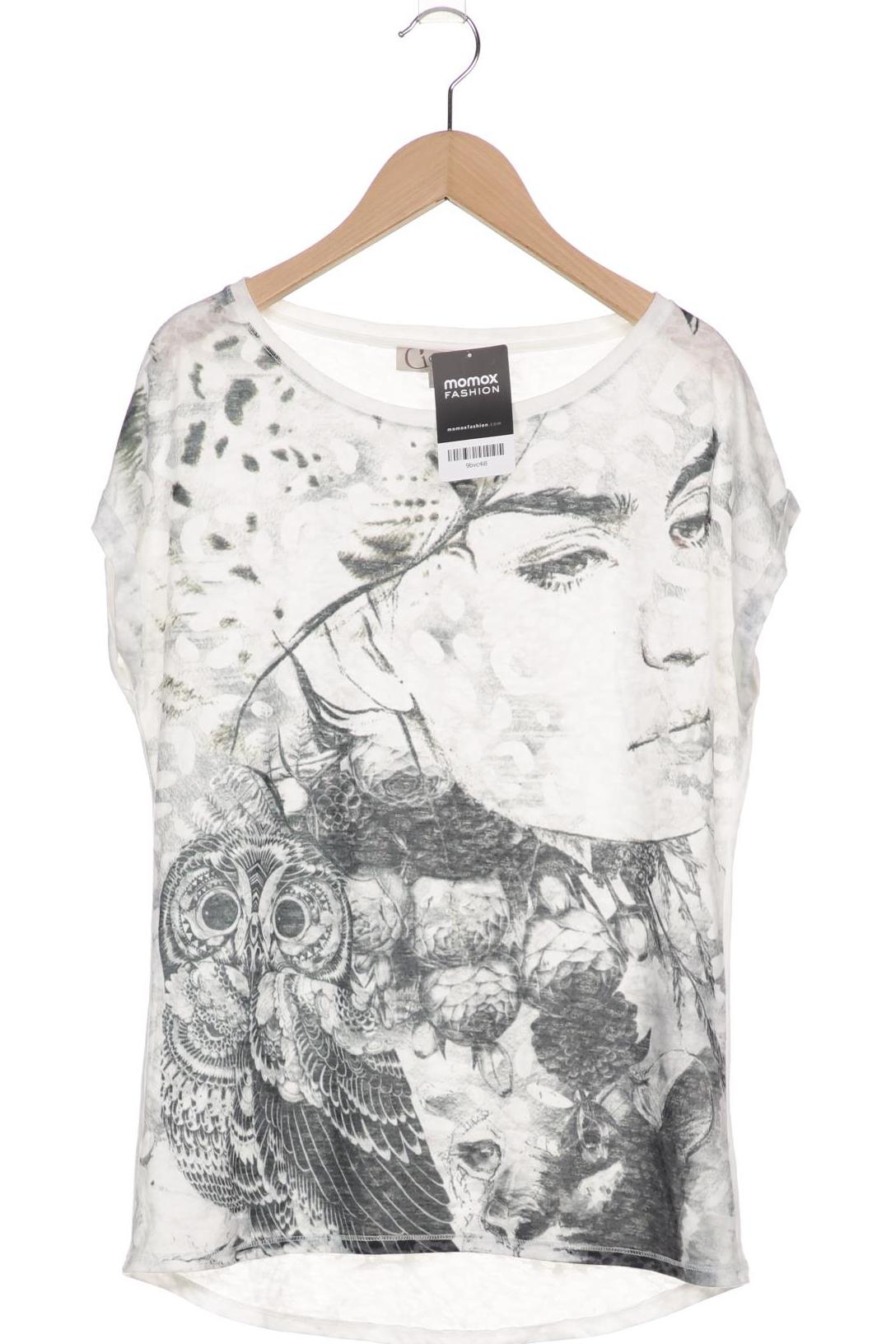 

Comma Damen T-Shirt, weiß, Gr. 36