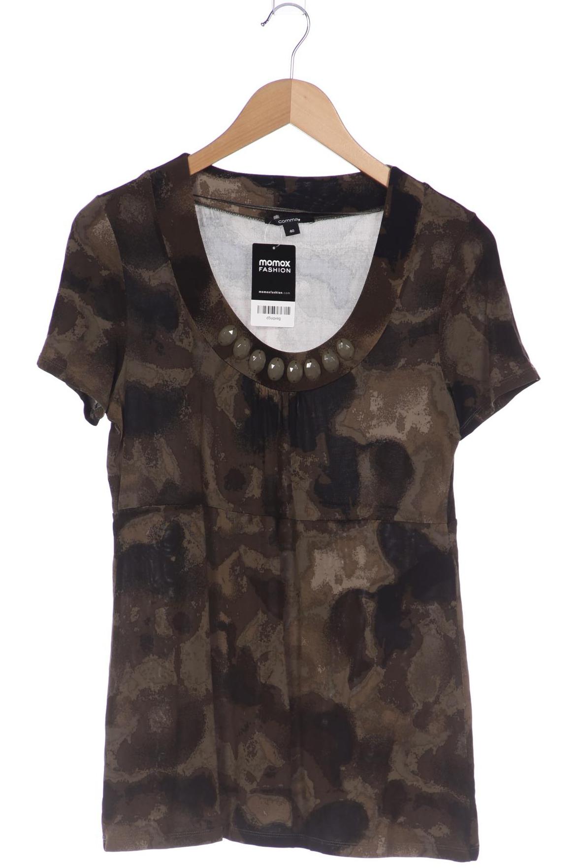 

Comma Damen T-Shirt, grau, Gr. 40
