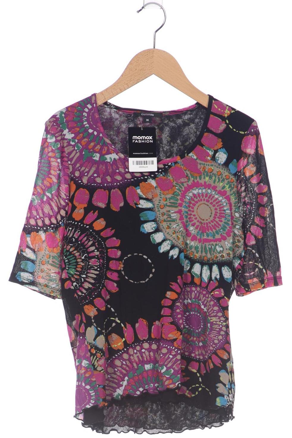 

Comma Damen T-Shirt, schwarz, Gr. 36