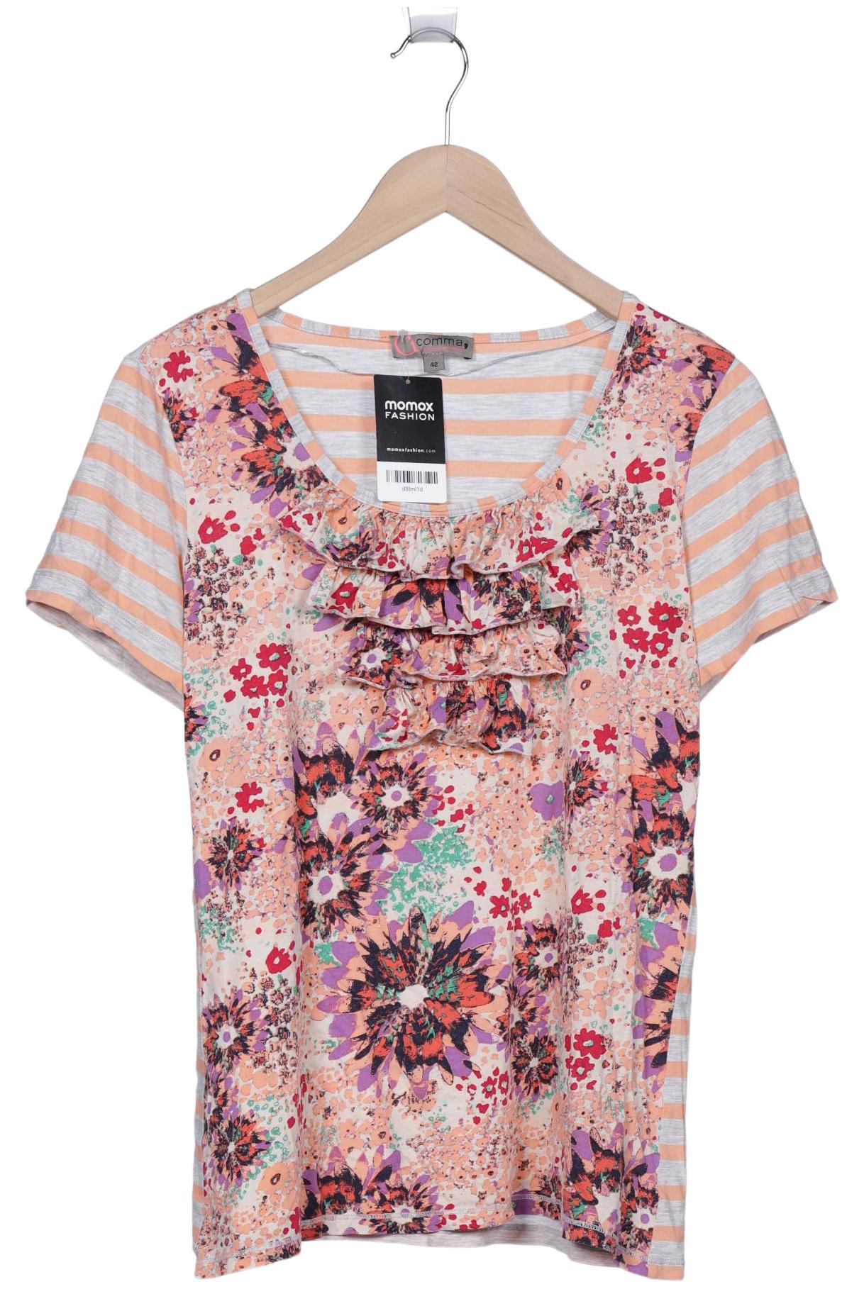 

Comma Damen T-Shirt, mehrfarbig, Gr. 42
